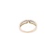 Anillo oro 18k 2 tonos con brillantes. Anillo oro 18k 2 tonos con brillantes.