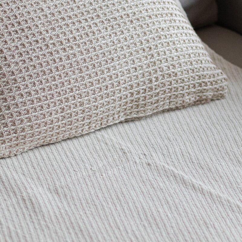 Manta para sillón y cama algodón Crudo 180 x 130cm