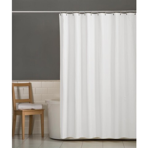 CORTINA DE BAÑO EVA/PE BLANCO. 180X180CM CORTINA DE BAÑO EVA/PE BLANCO. 180X180CM