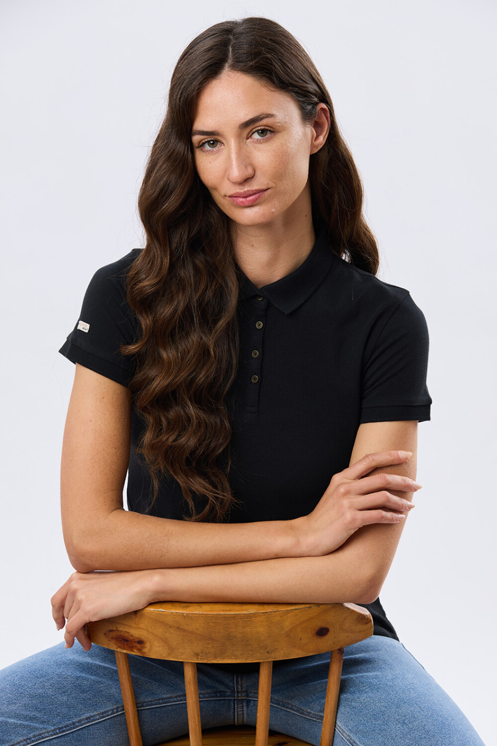 REMERA POLO PIQUÉ Negro