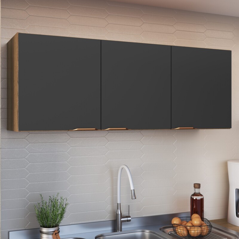 AEREO DE COCINA 3P 120CM MIEL Y GRAFITO AEREO DE COCINA 3P 120CM MIEL Y GRAFITO