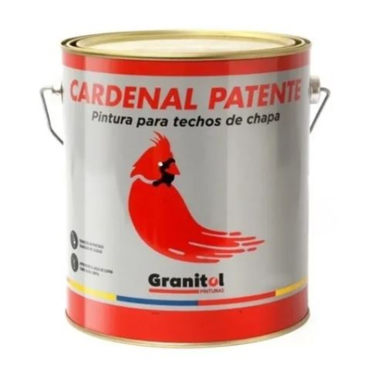 Pintura Esmalte Cardenal Patente Para Techos De Chapa 3.6lts 