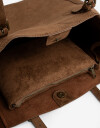 Shopper Cartera Formato Shopper Efecto Gamuza - Marron Suela