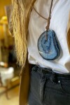 Simple Ágata Necklaces Azul