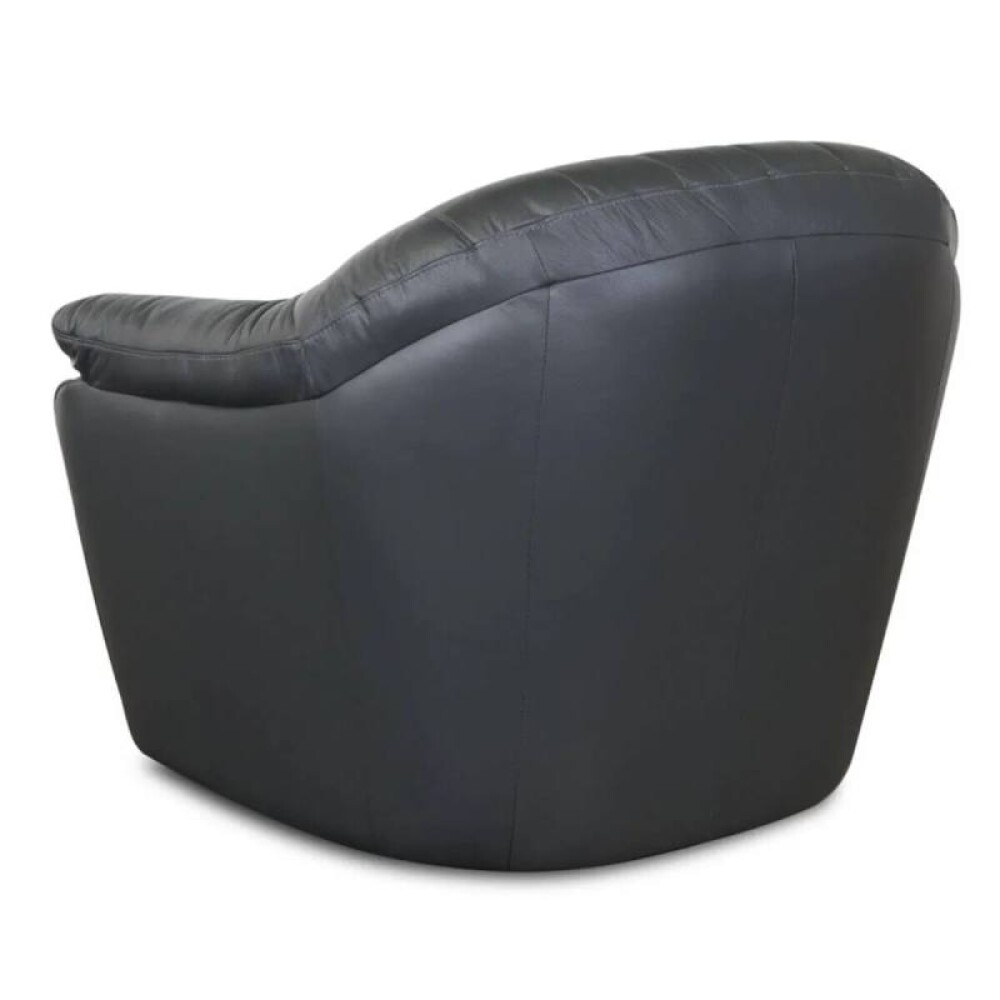 Butaca Giratoria 100% Cuero - Paris Negro