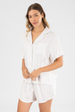 Organic viscose pj short Marfil
