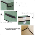 CAJA PLEGABLE ORGANIZADORA DE TELA 36X23X24 Mediana