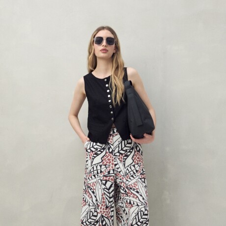 PANTALÓN ALESSIO PRINT Crudo