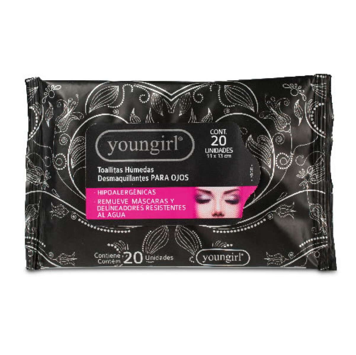 Youngirl Toallas Desmaquillantes de Ojos x20 – Limpieza Suave y Efectiva