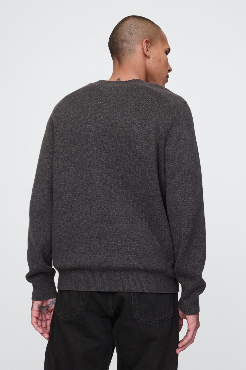 Buzo Cashsoft Cuello V Hombre Ha33789arnd Grey Marl