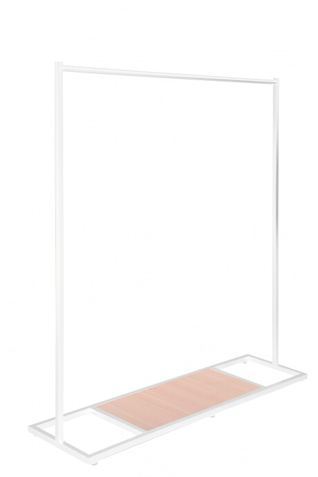 Perchero Simple Con Base Rectangular Chico - Blanco Perchero Simple Con Base Rectangular Chico - Blanco