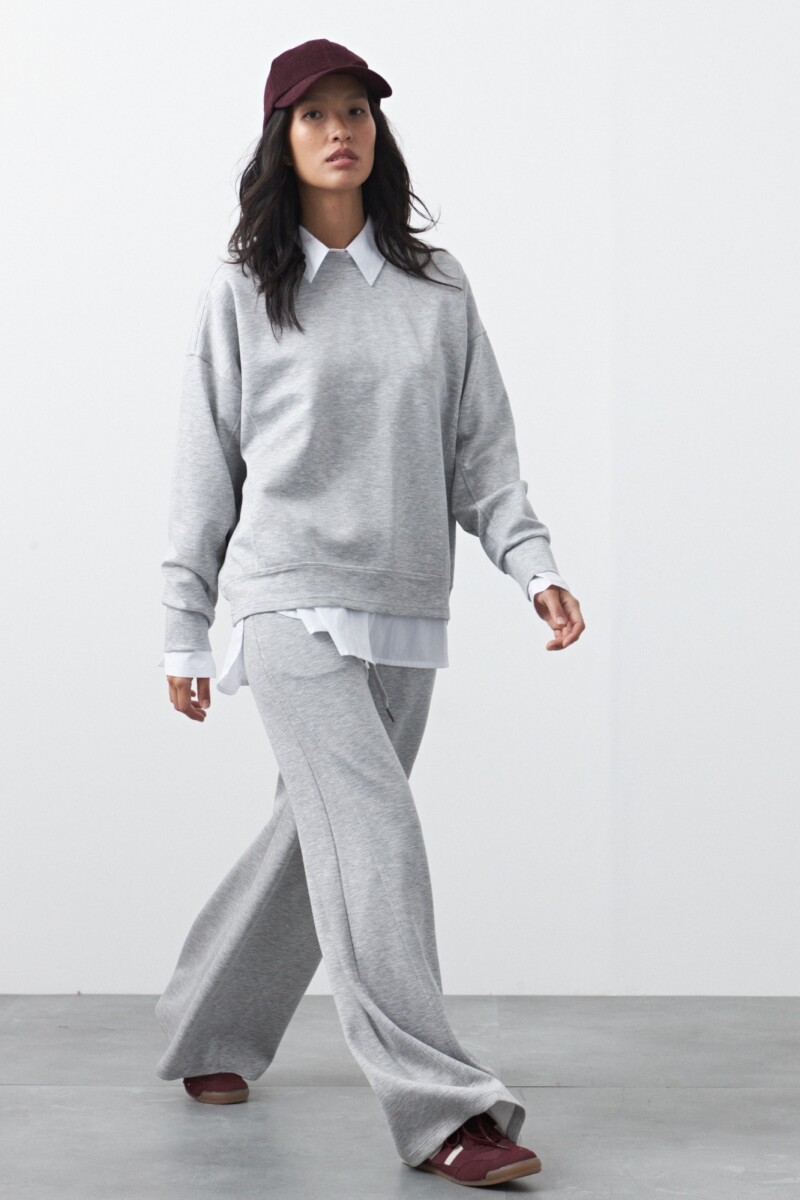 BUZO MERCADER Gris Melange