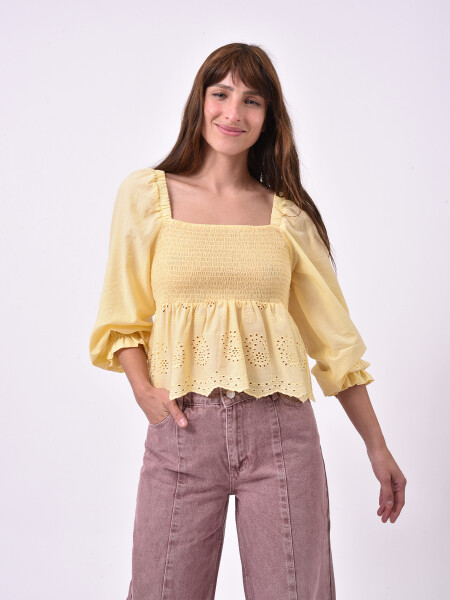 BLUSA ZEE AMAR. PASTEL