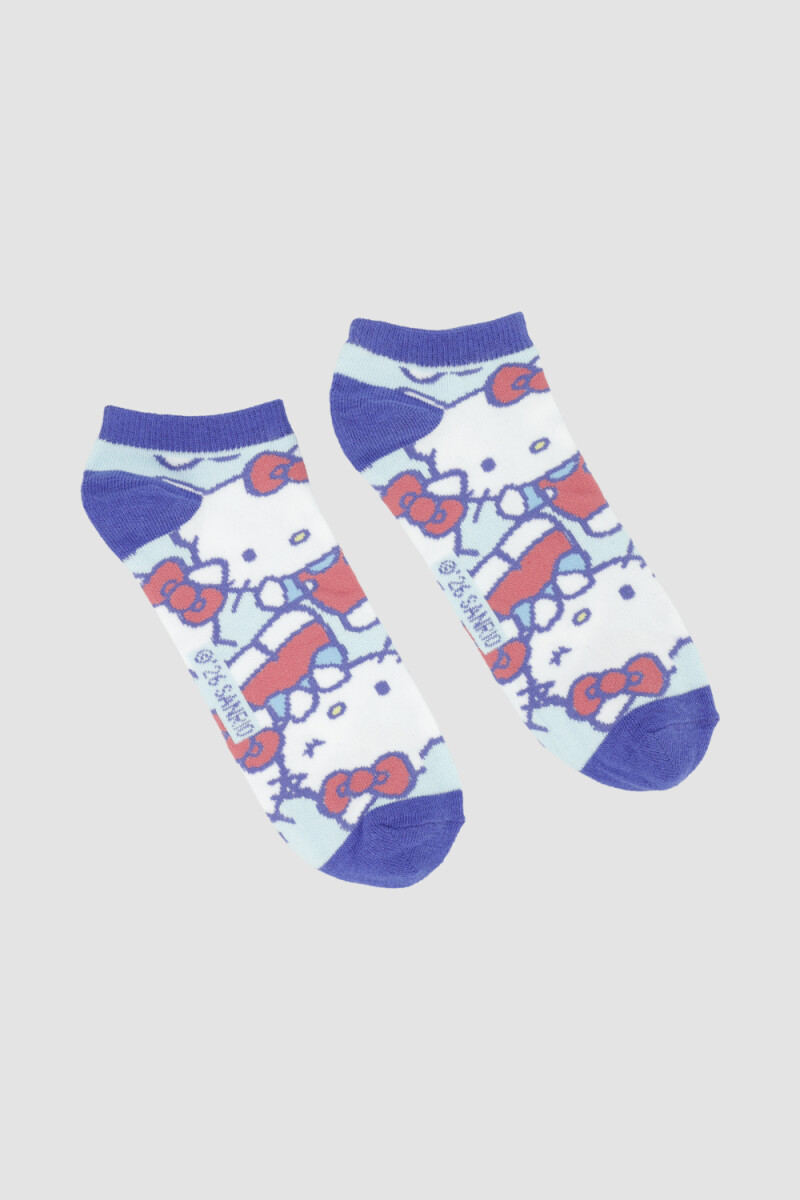 Medias cortas hello kitty azul - Azul 