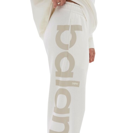 Pantalon New Balance unisex - UP23503SST WHITE