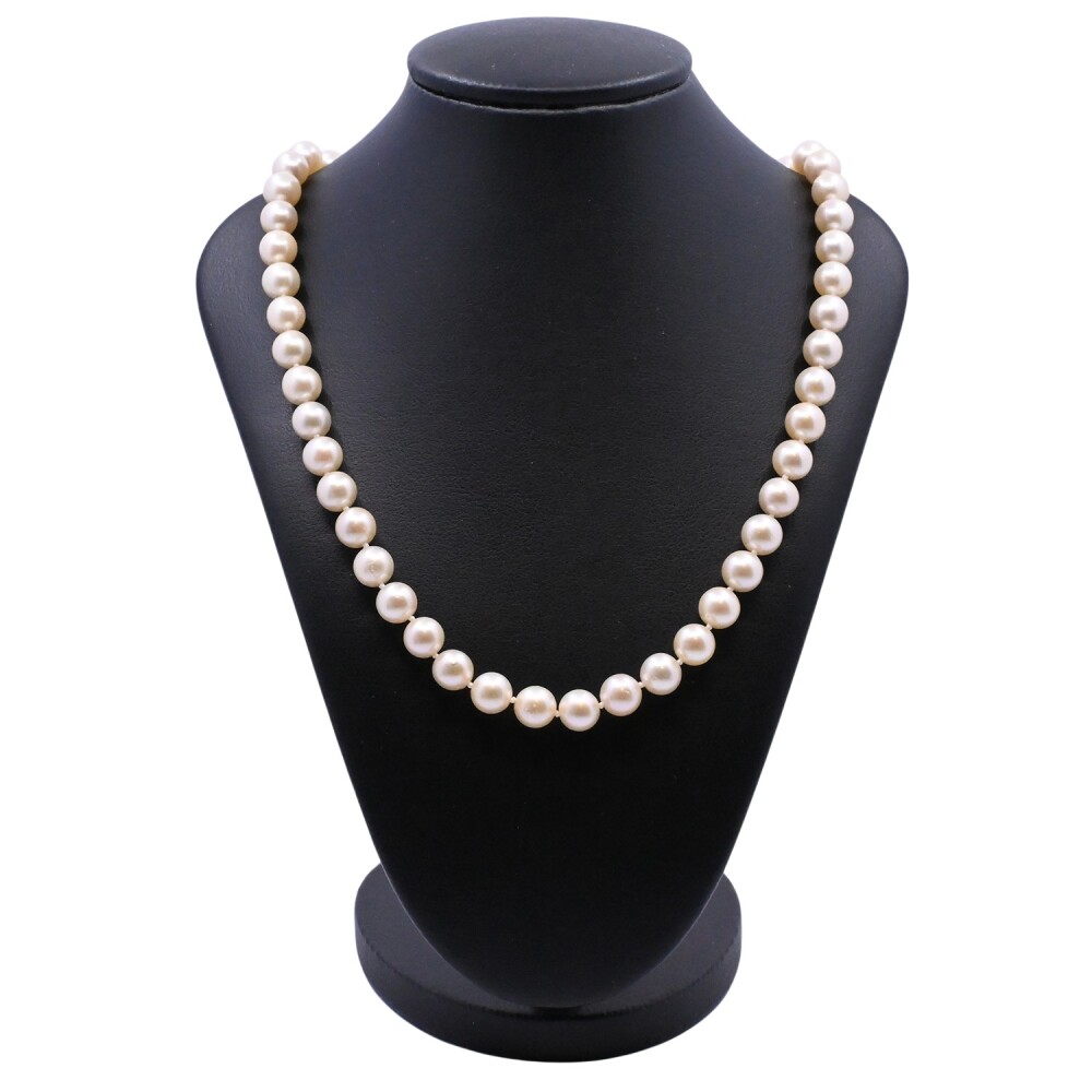 Collar de perlas de cultivo y oro 18 k. Collar de perlas de cultivo y oro 18 k.