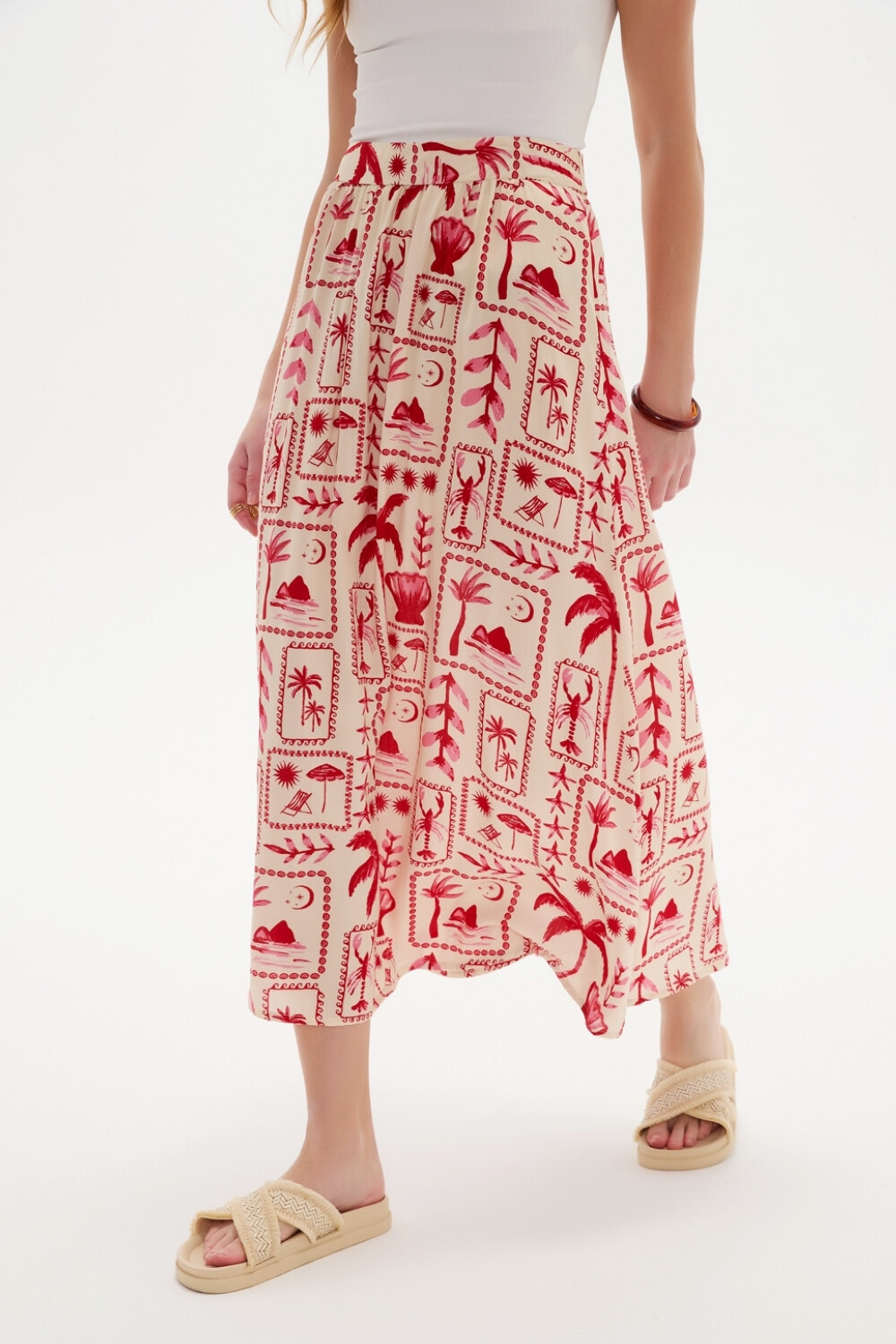 Falda Calmir Estampado 2
