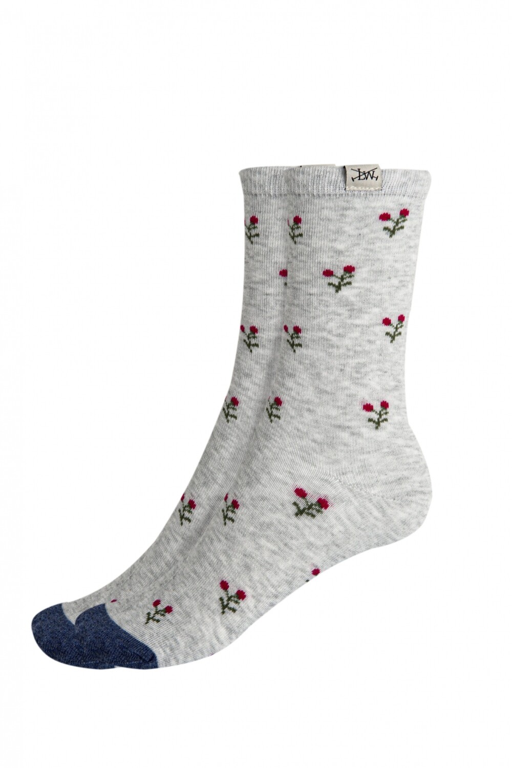 MEDIA FLORES PACK X 2 Gris