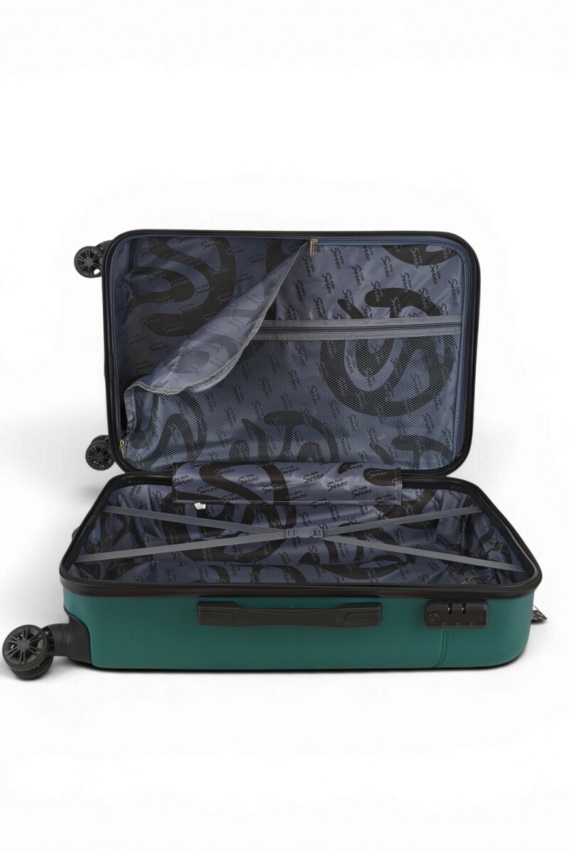Valija mediana ABS (fibra) de 24" Verde M