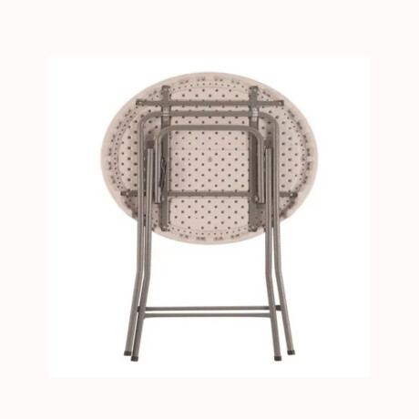 Mesa Plegable Nortwest TNW-81 Redonda Gris 81x73cm