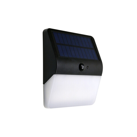 Aplique LED solar c/ sensor, exterior 400Lm cálida IX3054