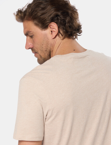 REMERA LISA DE ALGODÓN Beige