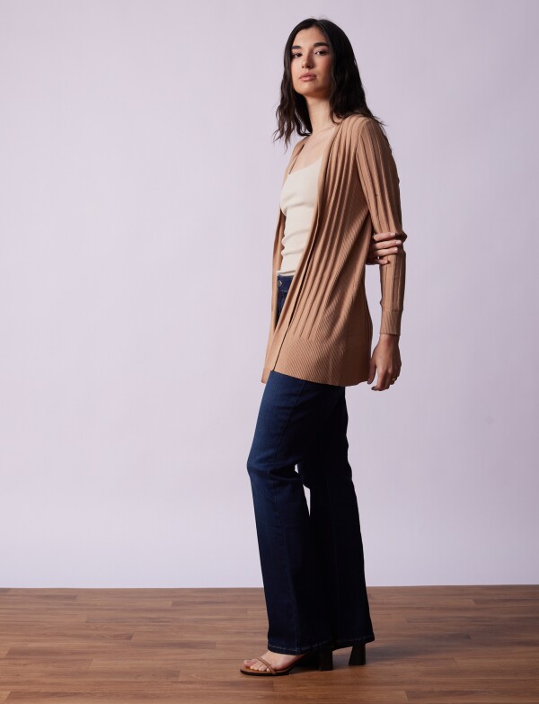 Cardigan Rib TOSTADO