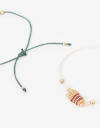 Pulseras Flexibles Sets Color Set De Pulseras Flexibles Foodie - Dorado