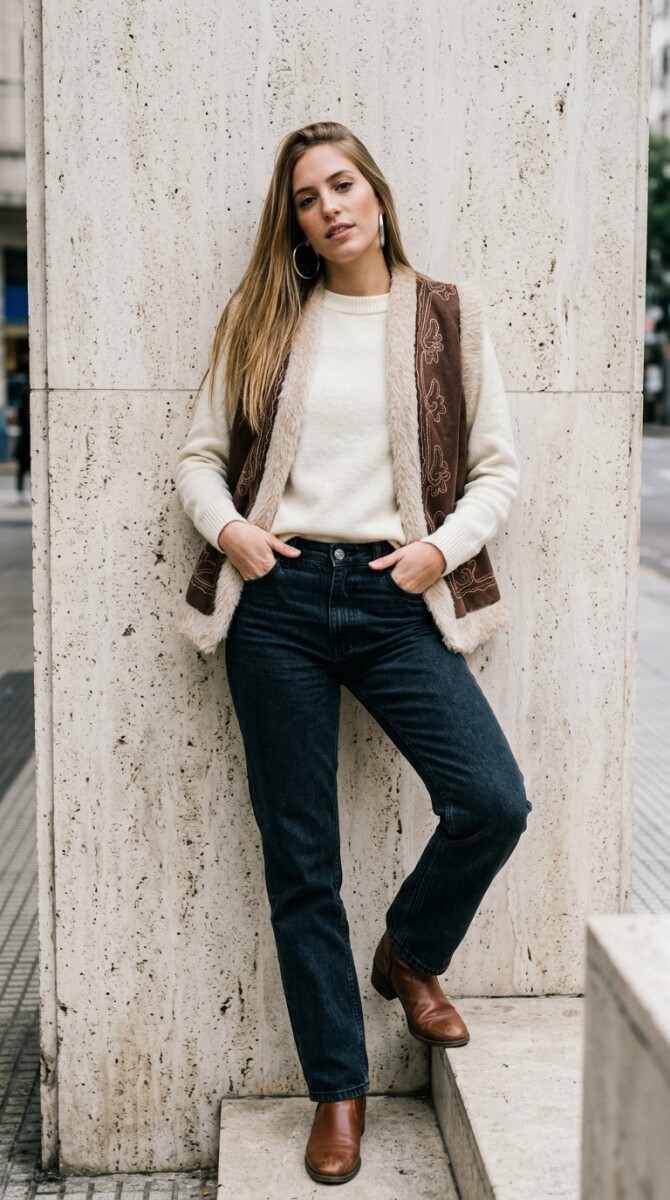 Chaleco Houston - Chocolate 