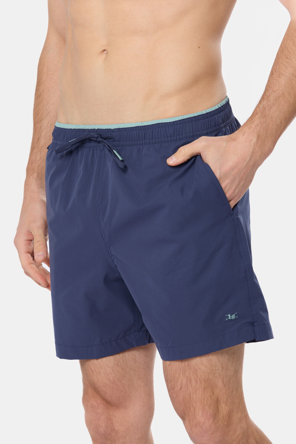 SHORT DE BAÑO LISO Piedra