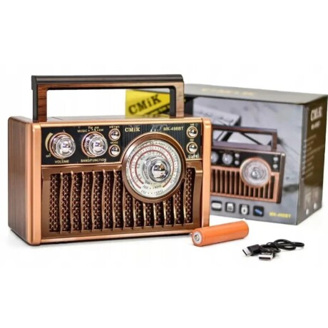 Radio Retro Mk498Bt Tws/Tf/Bluetooth Batería Recargable Ub 001