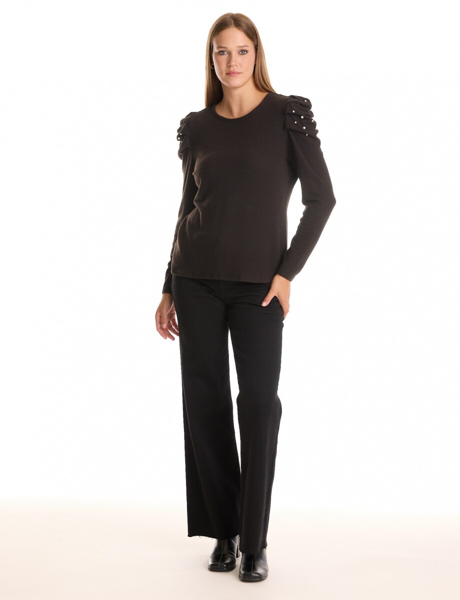 Buzo Soft Perlas - Negro 