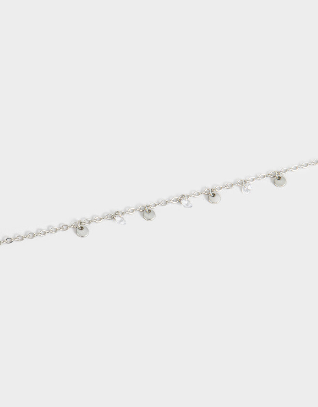 Pulseras Flexibles Premium White Pulsera Flexible Bañada En Oro Con Cubic Zirconia - Dorado