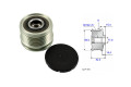 Polea Alternador Marcha Libre Nissan Sentra B17/Sentra B16 07-25 Polea Alternador Marcha Libre Nissan Sentra B17/Sentra B16 07-25