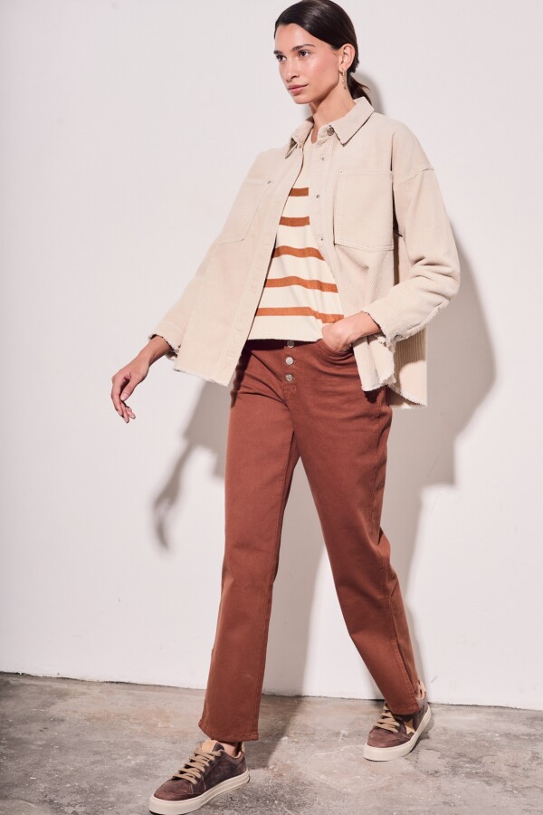 Sobrecamisa Corduroy Beige