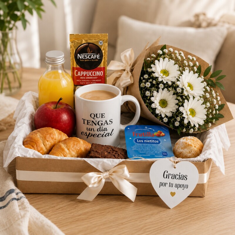 Desayuno Sorpresa Gracias con Flores Desayuno Sorpresa Gracias con Flores