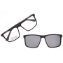 Lentes 2 en 1 Chilli Beans Cuadrado - Hombre Espejado/Negro