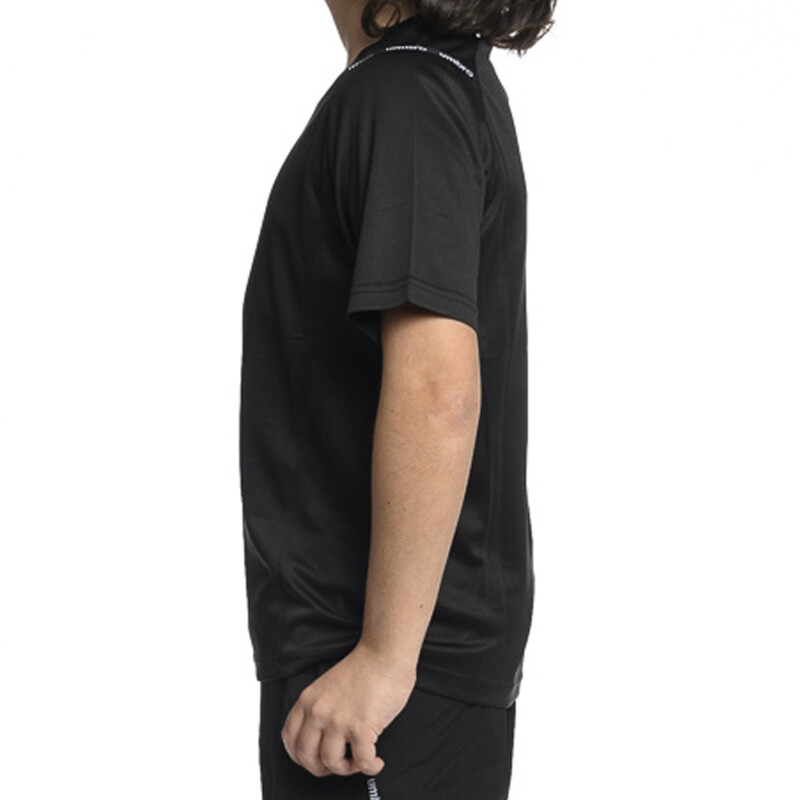 Bermuda Infantil Umbro Taped Junior Negro - Celeste