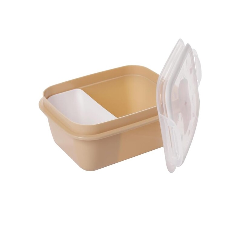 Tupper Plástico Carpincho 630 ml con Traba y Divisiones BAZAR PLASTICO POTE TRAB DIV 630ML CARPINCHO 17850 -