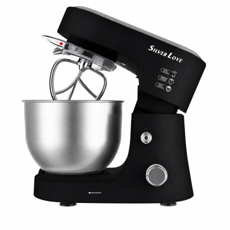 Batidora Planetaria 5L 1200W 6 Vel. Amasa Mezcla Negro