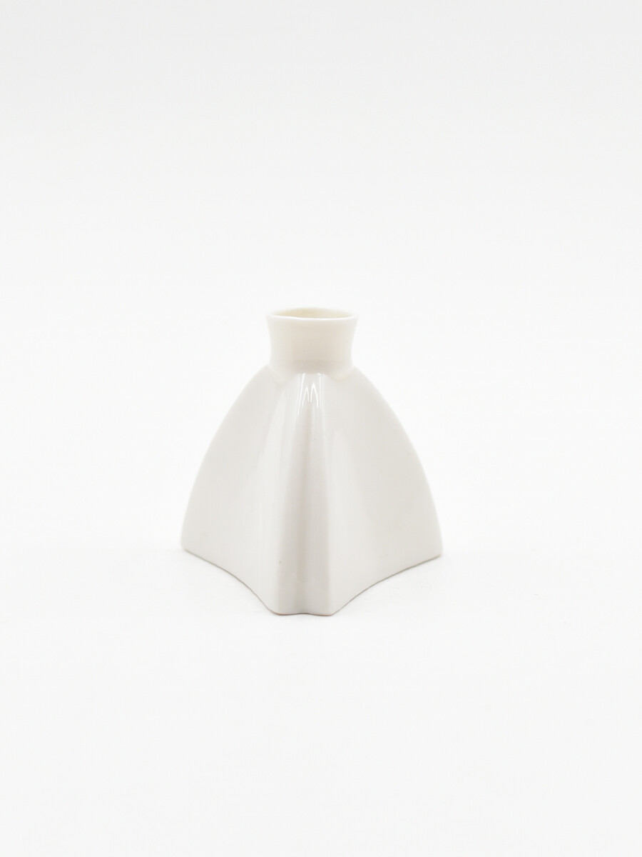 CANDELABRO DE CERAMICA - BLANCO 