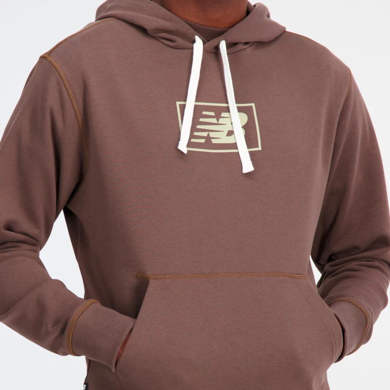 Abrigo Nb Essentials Hoodie de Hombre Chocolate