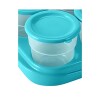 Recipientes cubetera para comida FISHER PRICE celeste