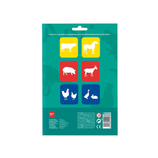 Stencil Animales de Granja - Apli Única
