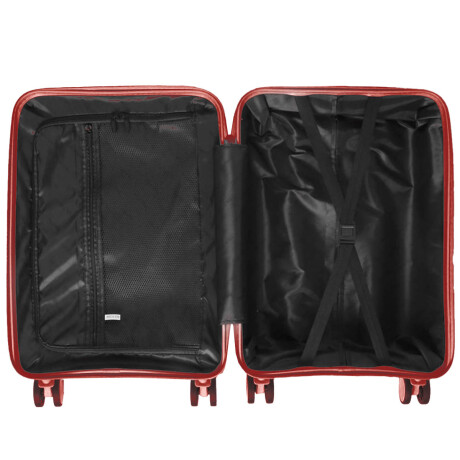 Set X3 Valijas De Viaje Rígidas 4 ruedas 20, 24 y 28 Rojo