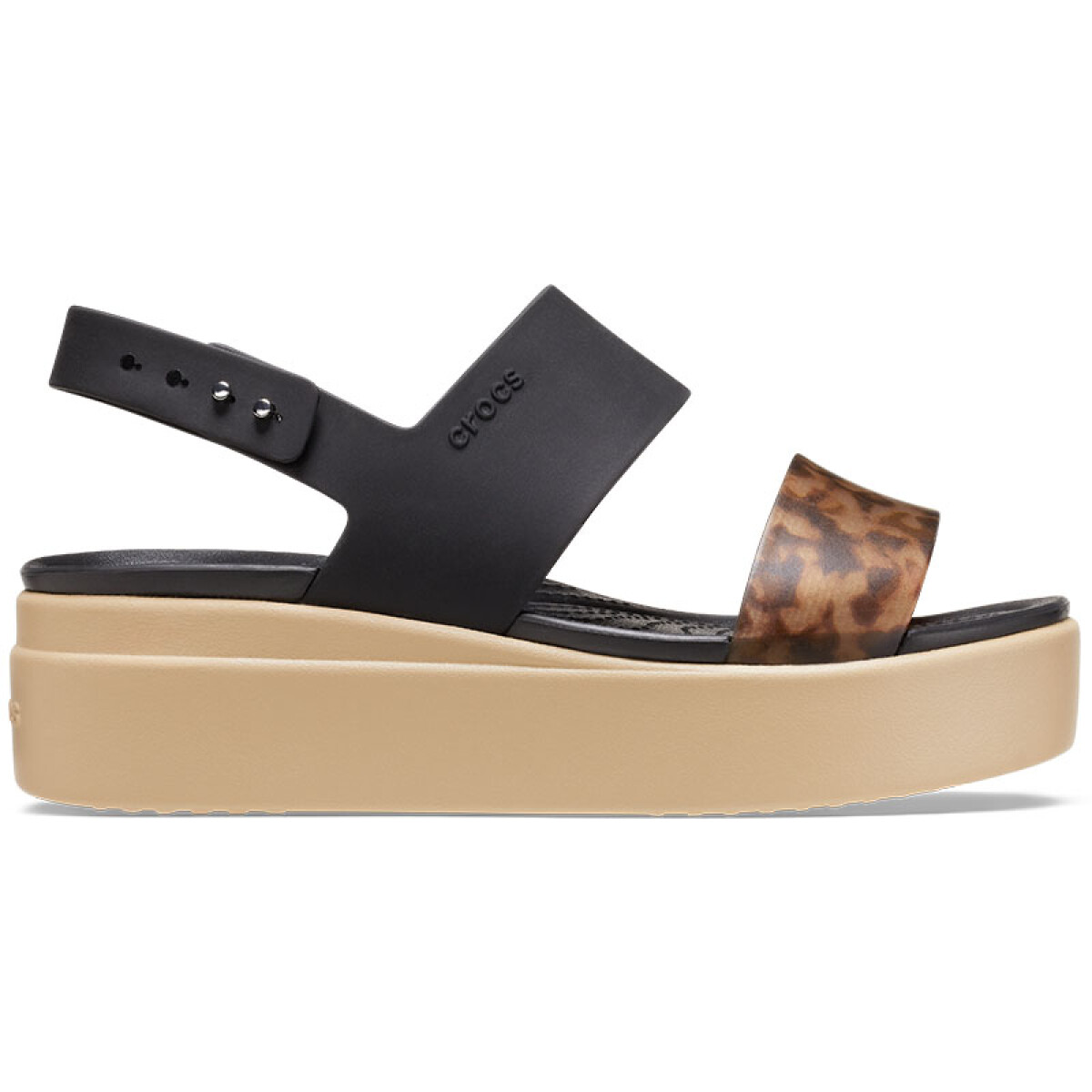 Sandalias Crocs Brooklyn Tort Low - Negro 