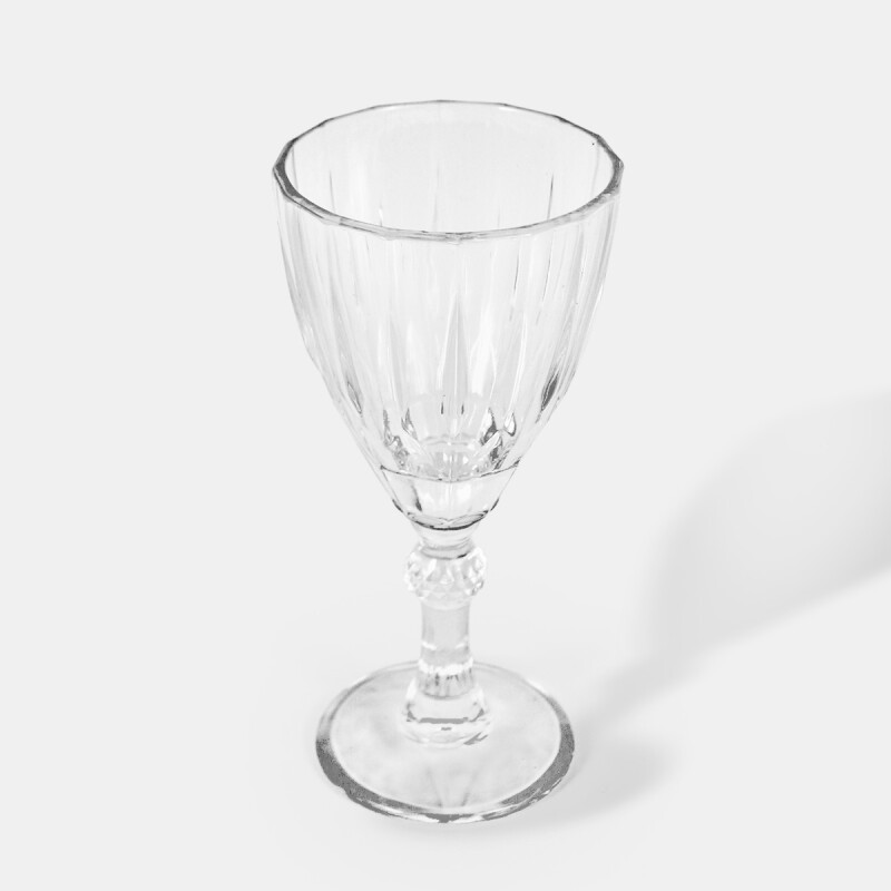 SET COPA DE VIDRIO TRANSP 270ML 6PZAS Unica