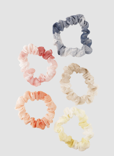 Set de 5 colitas de pelo gasa Variante unica