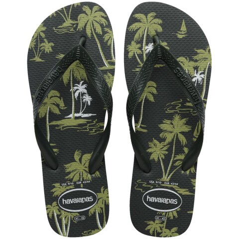 Sandalias Havaianas Aloha Hombre Verde Oliva