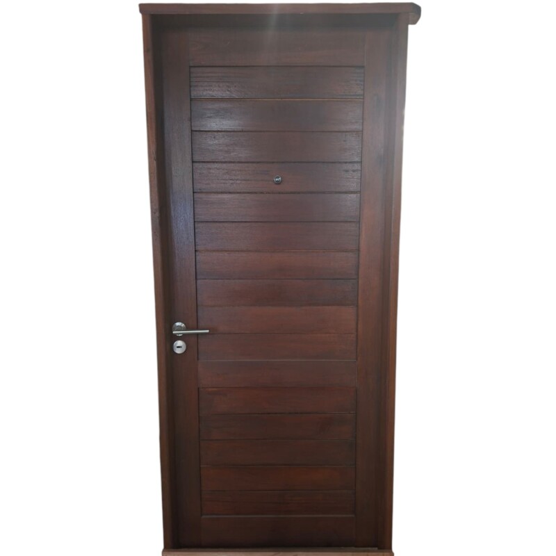 Puerta exterior eucalipto 0.90x2.05m derecha Puerta exterior eucalipto 0.90x2.05m derecha